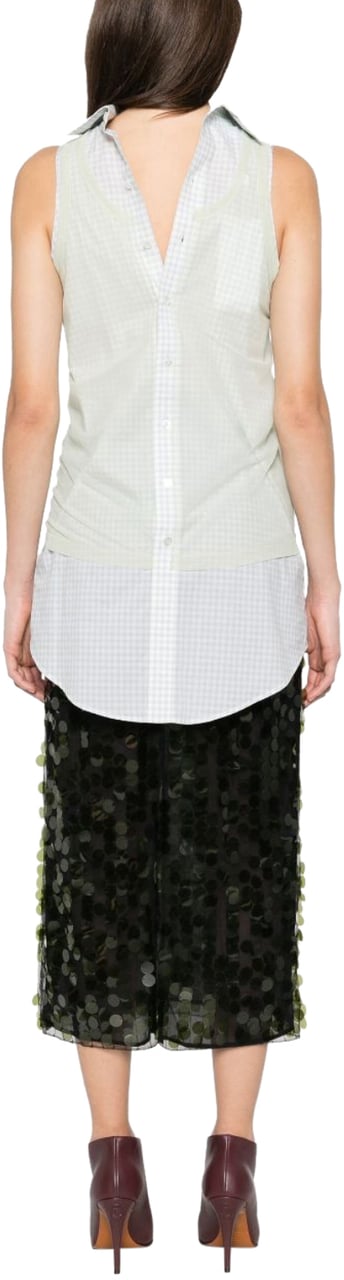 Maison Margiela Reversible Tank Top Shirt Green Groen