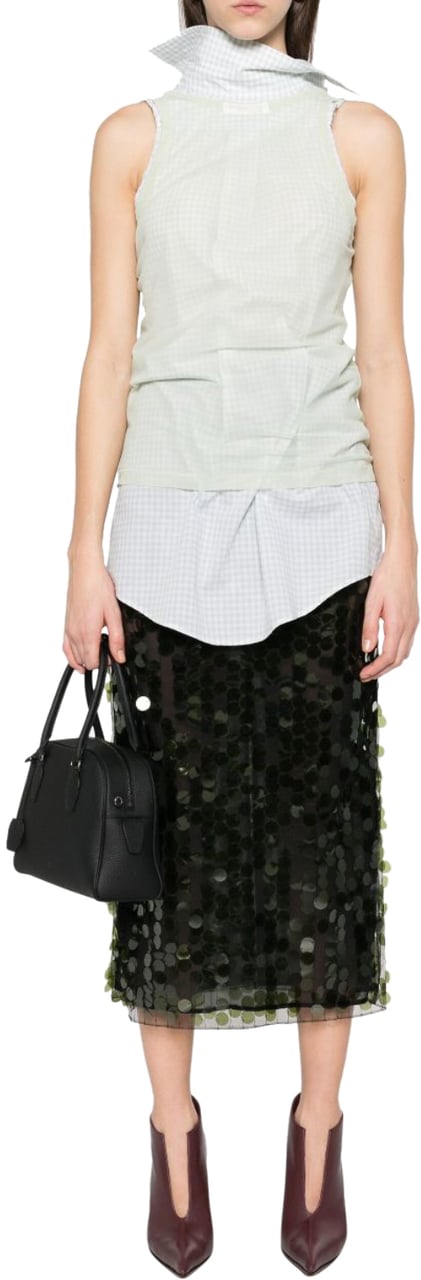 Maison Margiela Reversible Tank Top Shirt Green Groen