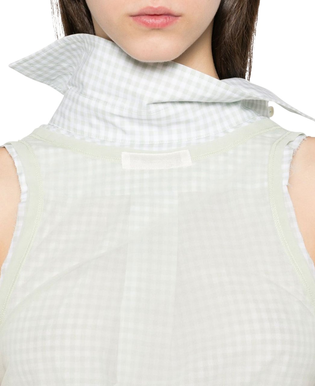 Maison Margiela Reversible Tank Top Shirt Green Groen