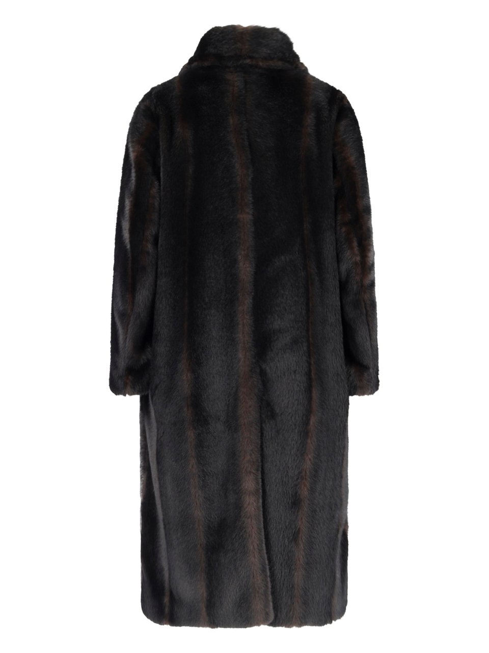 Maison Margiela Brown Faux Fur Lined Coat Bruin