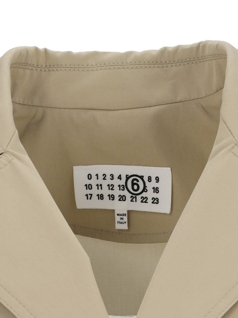 Maison Margiela Single-Breasted Coat – Beige Neutraal