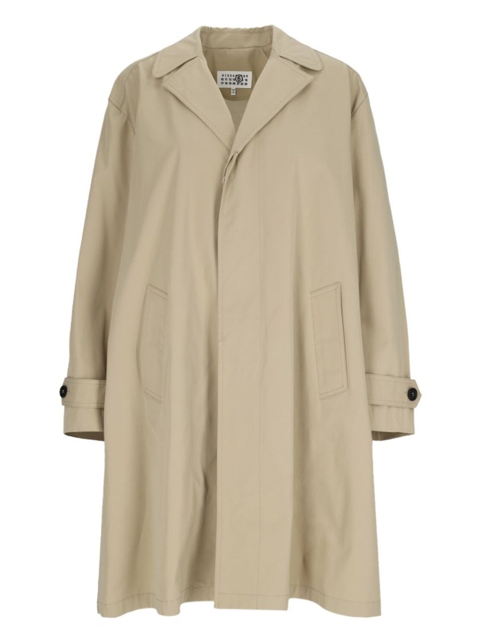 Maison Margiela Single-Breasted Coat – Beige Neutraal