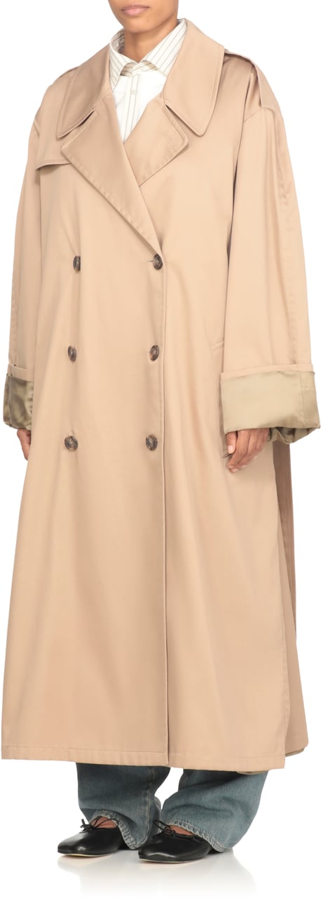 Maison Margiela Coats Beige Beige