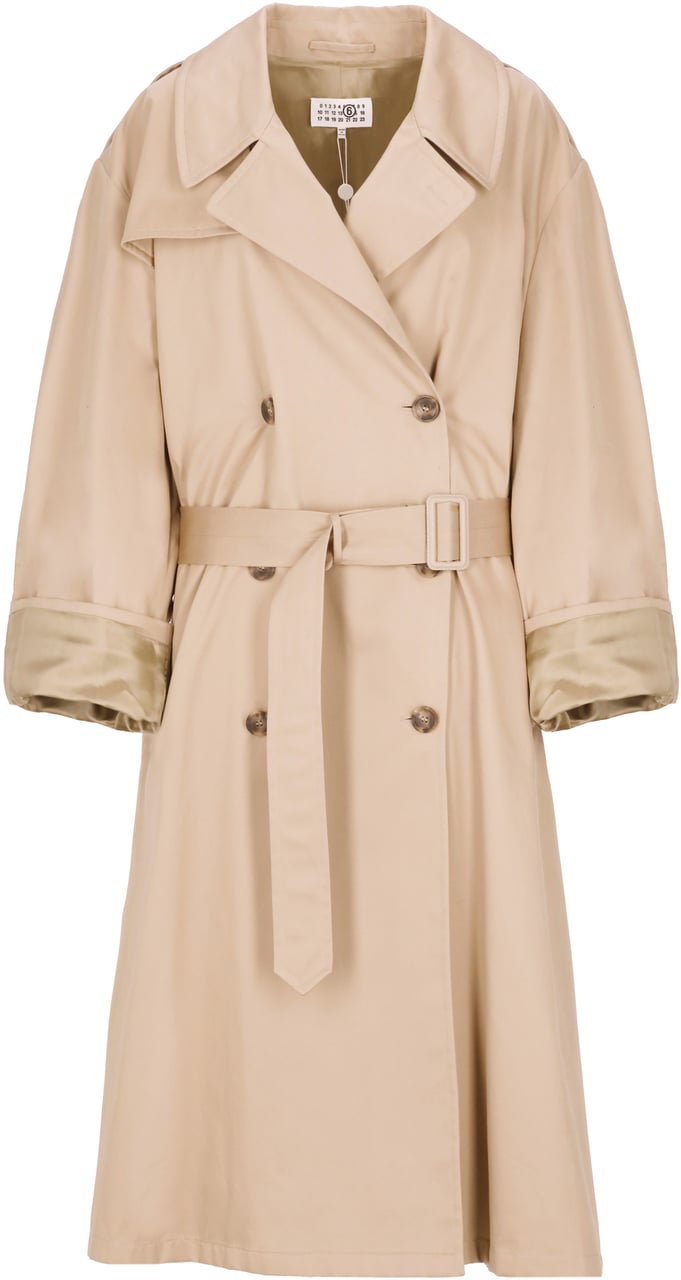 Maison Margiela Coats Beige Beige
