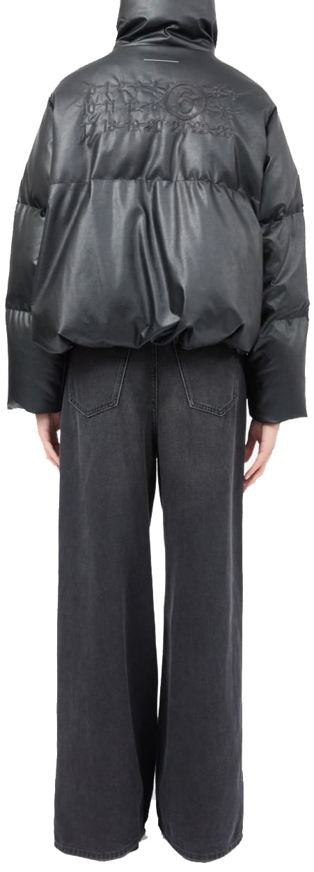Maison Margiela Coats Black Zwart