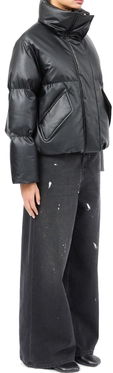 Maison Margiela Coats Black Zwart