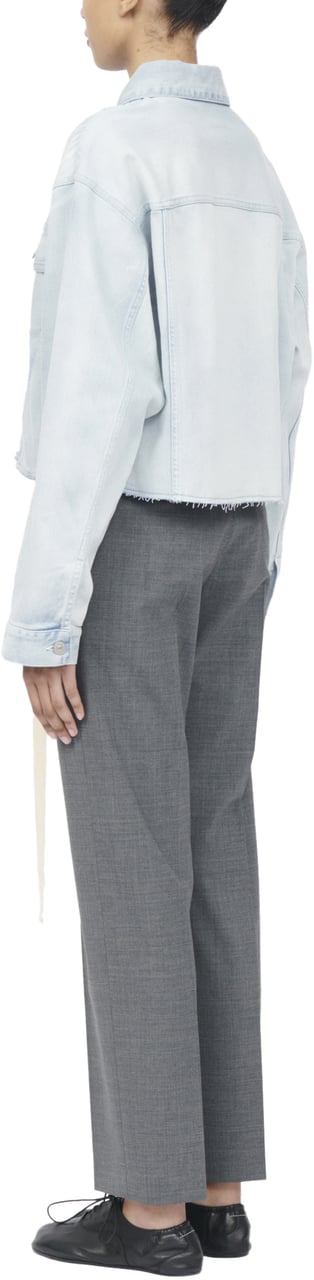 Maison Margiela Coats Light Blue Blauw