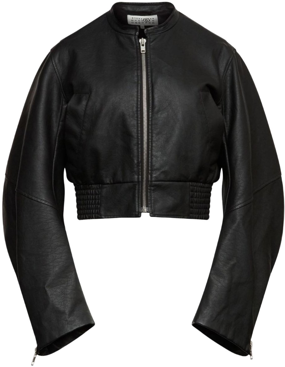 Maison Margiela Coats Black Zwart