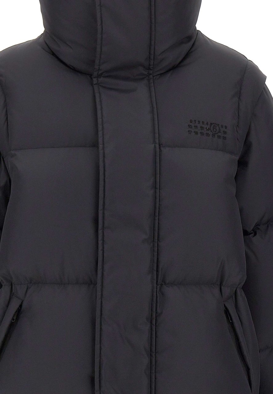 Maison Margiela Coats Black Zwart