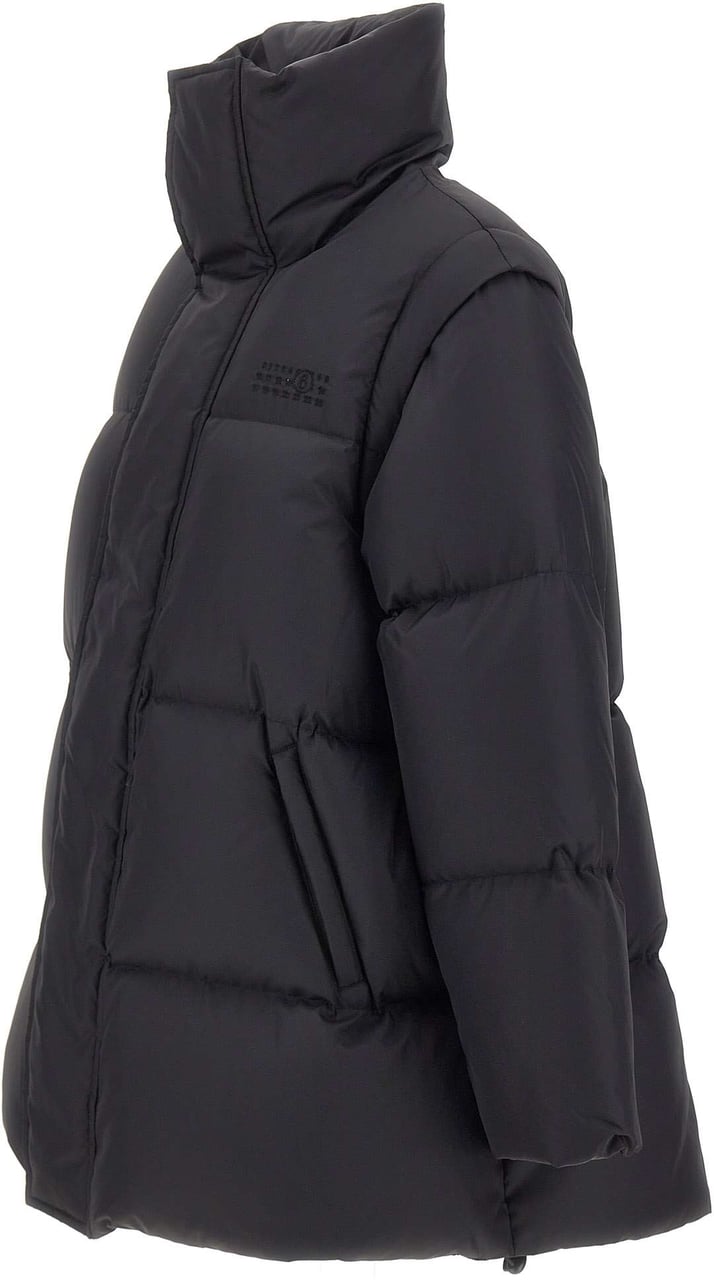 Maison Margiela Coats Black Zwart