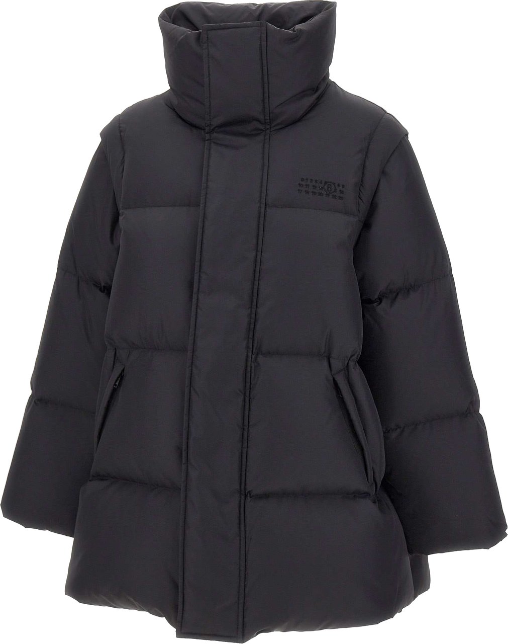 Maison Margiela Coats Black Zwart