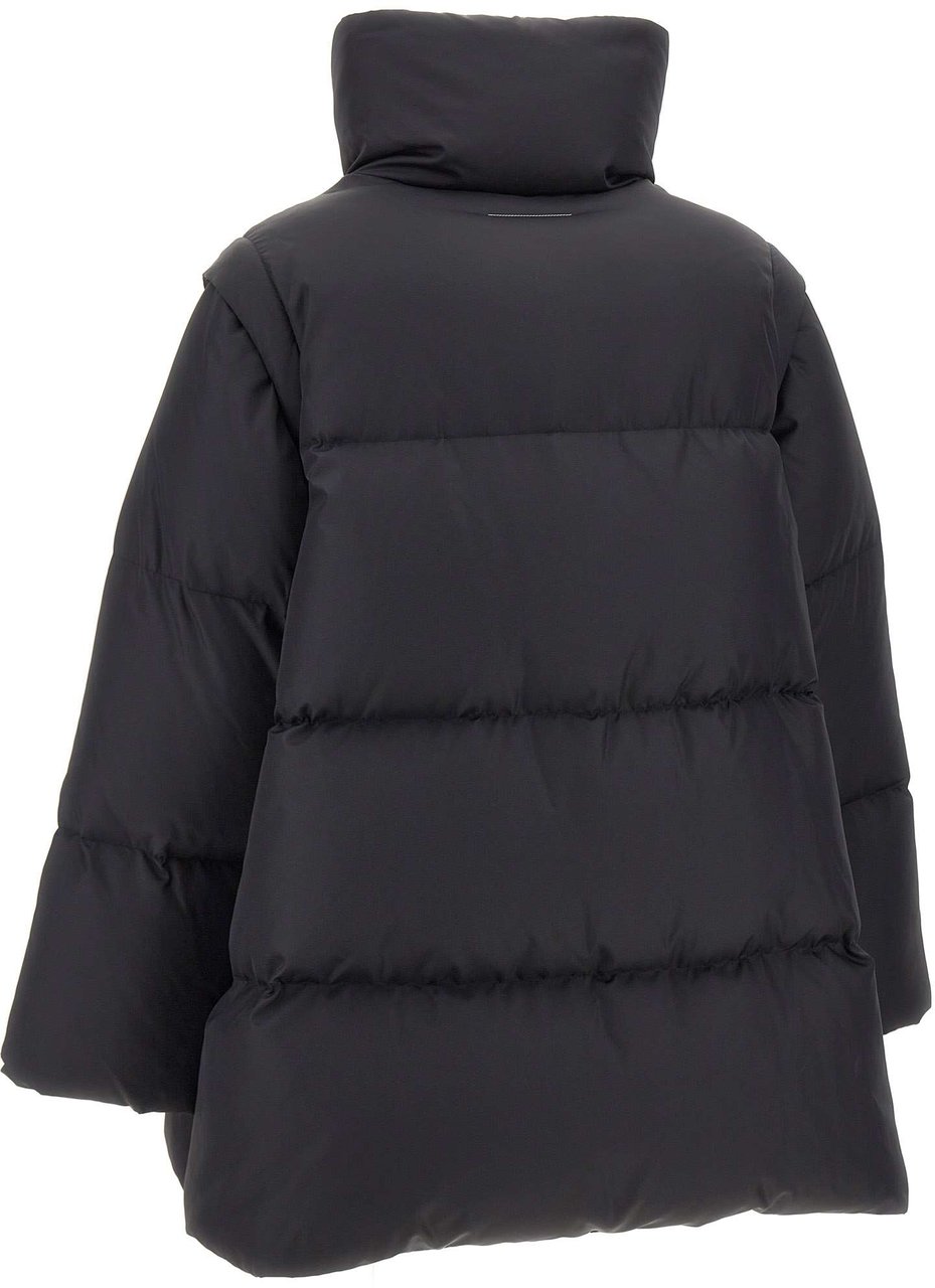 Maison Margiela Coats Black Zwart