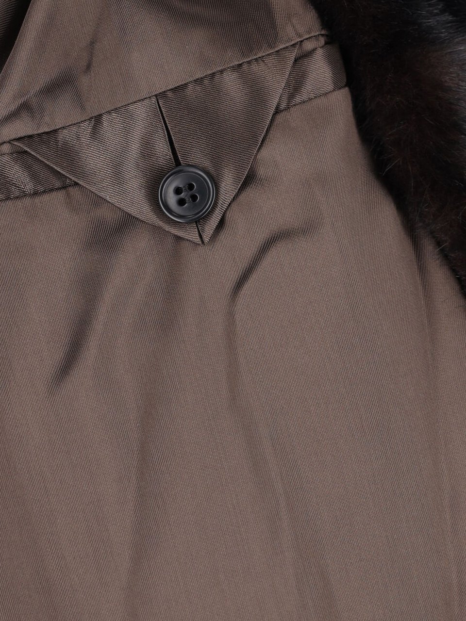 Maison Margiela Brown Faux Fur Bomber Jacket Bruin