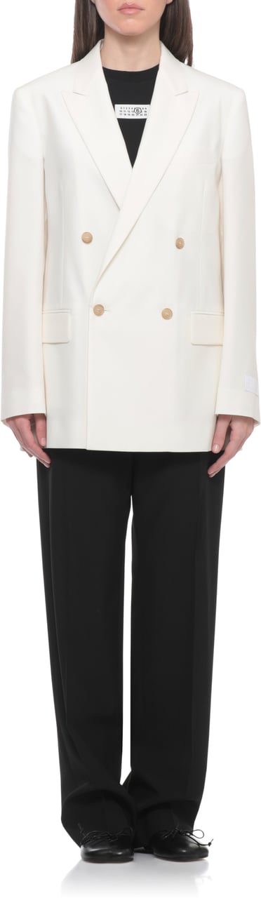 Maison Margiela Jackets Ivory Wit