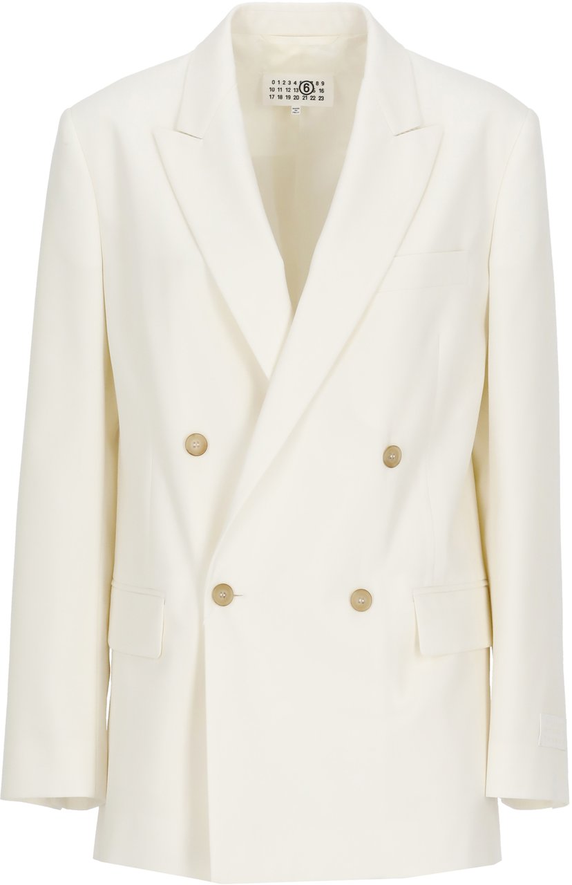 Maison Margiela Jackets Ivory Wit