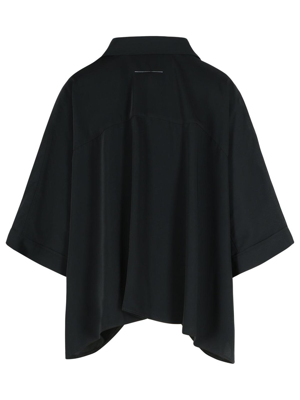 Maison Margiela Black Polyester Cape Zwart