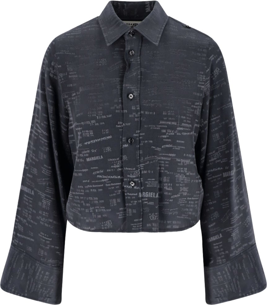 Maison Margiela Logo Shirt – Grey Neutraal