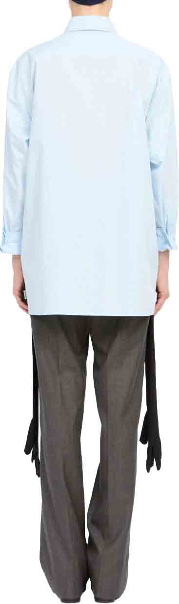 Maison Margiela T-Shirts And Polos Blue Lichtblauw