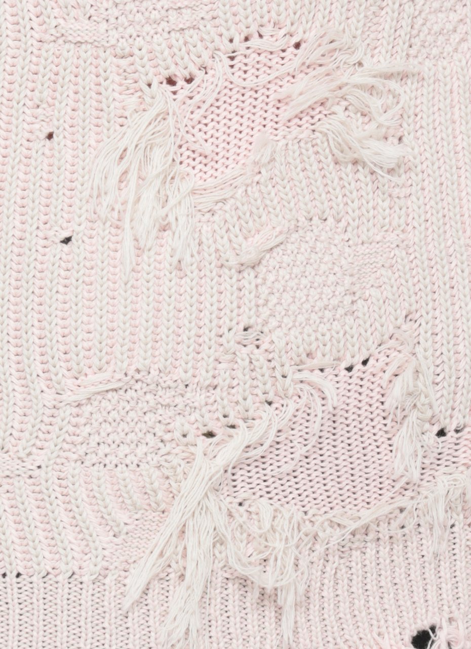 Maison Margiela Sweaters Light Grey-Rose Roze