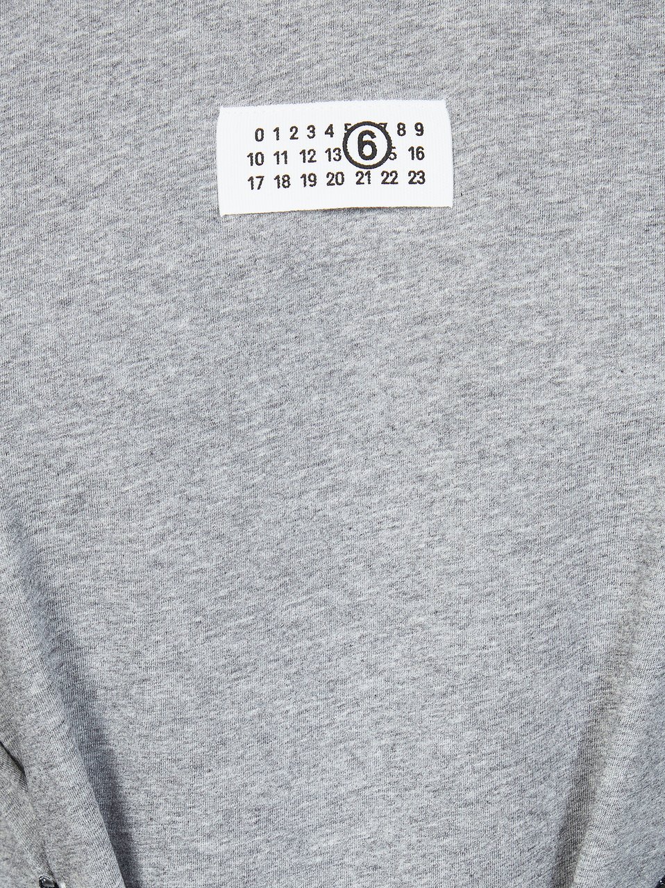 Maison Margiela Grey Silver Sequin Gloves Cotton T-Shirt Grijs