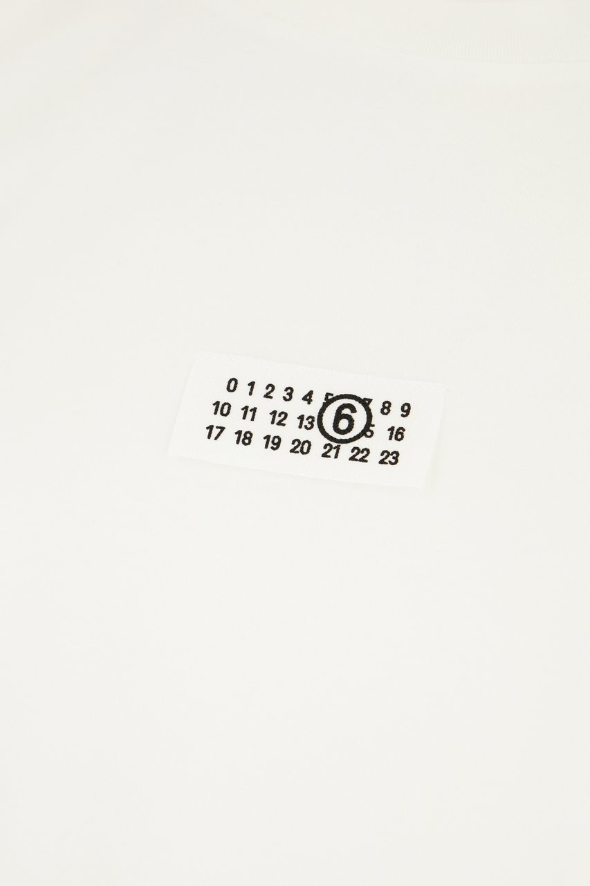 Maison Margiela Mm6 White cotton t-shirt Wit