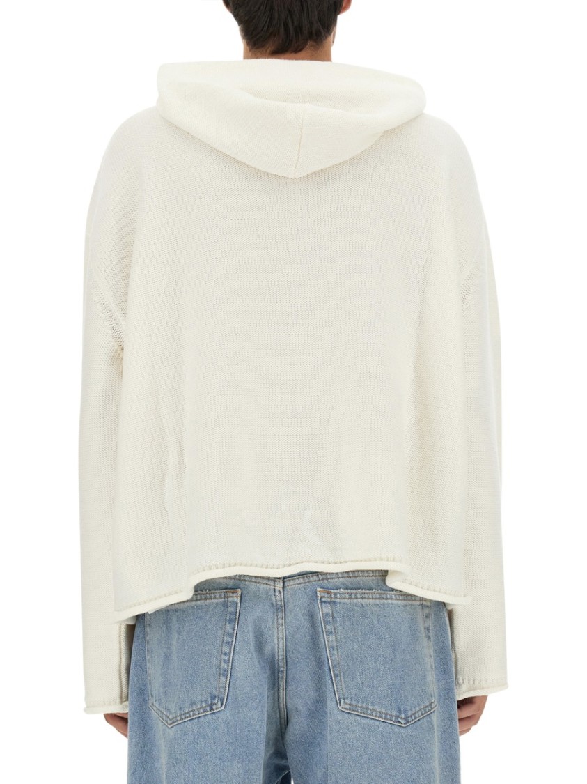 Maison Margiela Jersey With Logo Neutraal