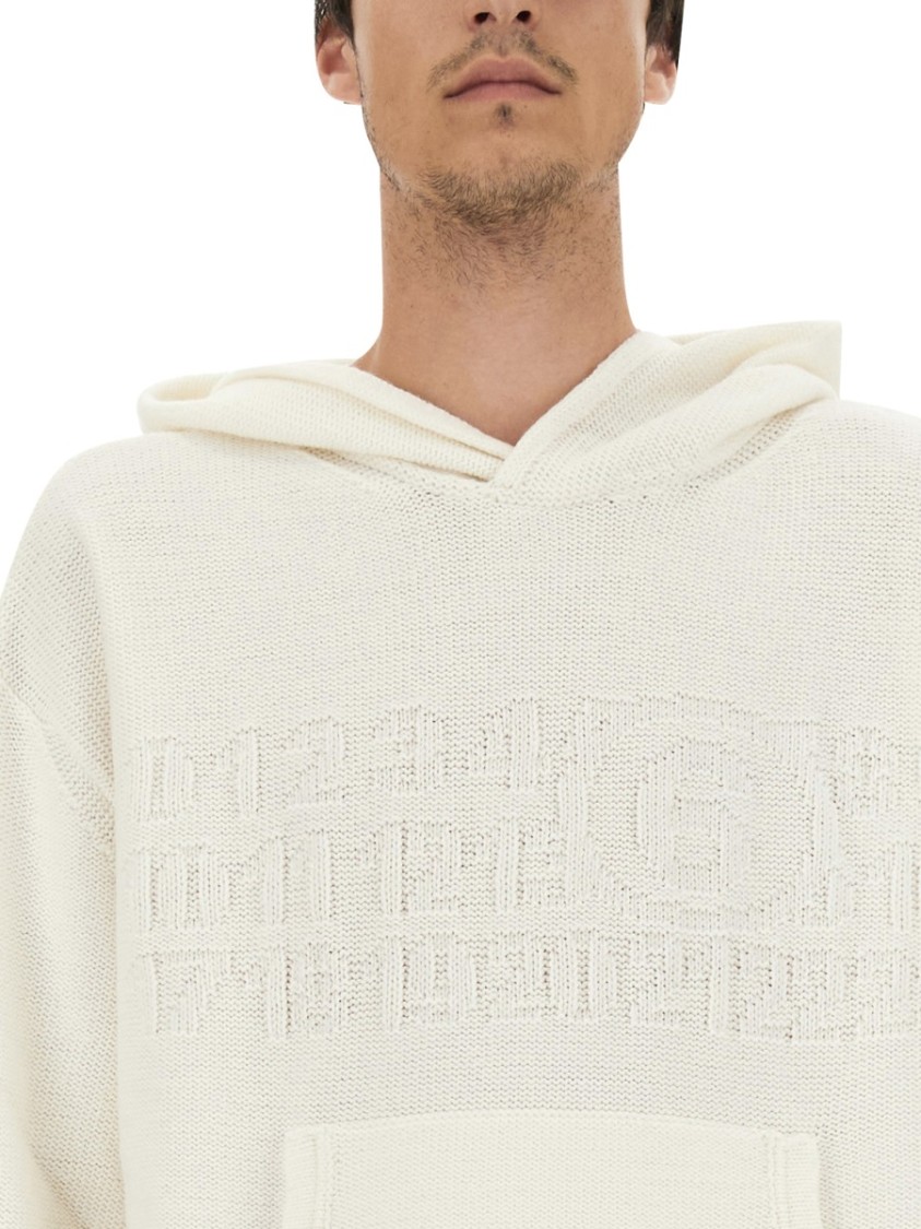 Maison Margiela Jersey With Logo Neutraal