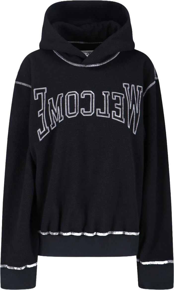 Maison Margiela Logo Hoodie – Black Zwart