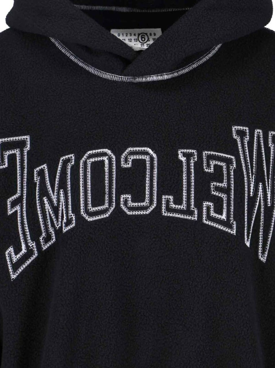 Maison Margiela Logo Hoodie – Black Zwart