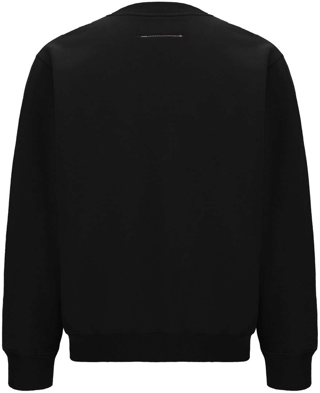 Maison Margiela Mm6 Black cotton sweater Zwart