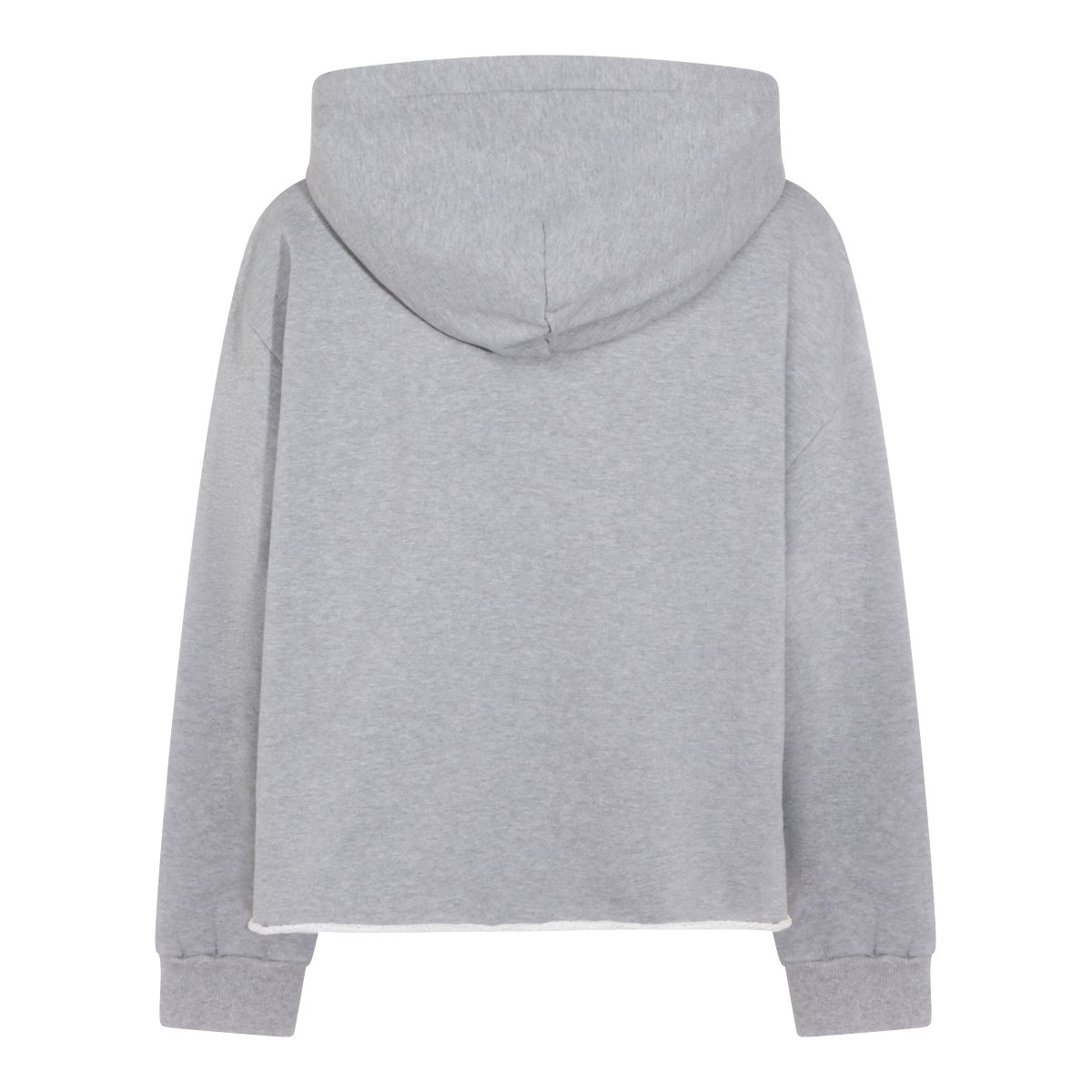 Maison Margiela Relaxed Fit Grey Knit Hooded Sweatshirt Grijs