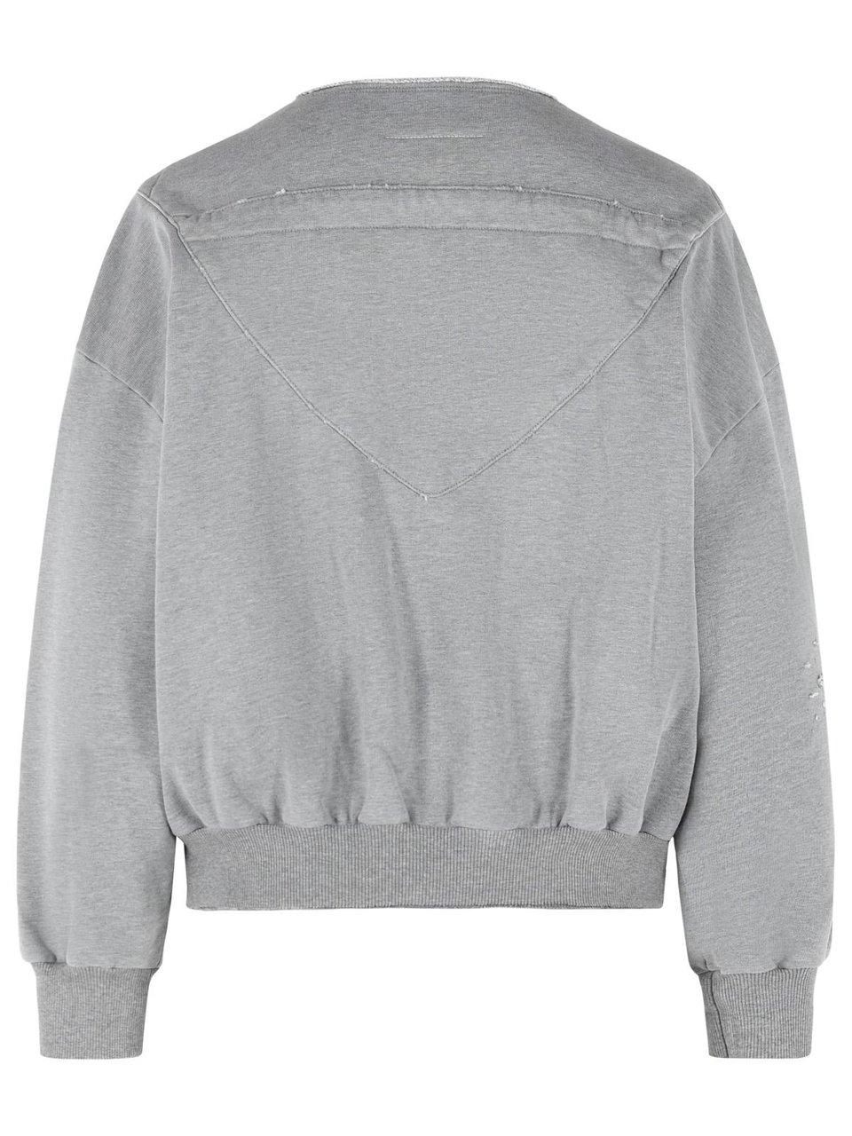 Maison Margiela Gray Cotton Sweatshirt Grijs