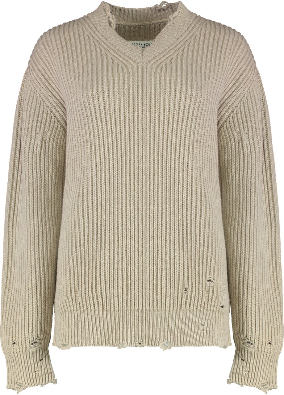 Maison Margiela Wool blend sweater Beige