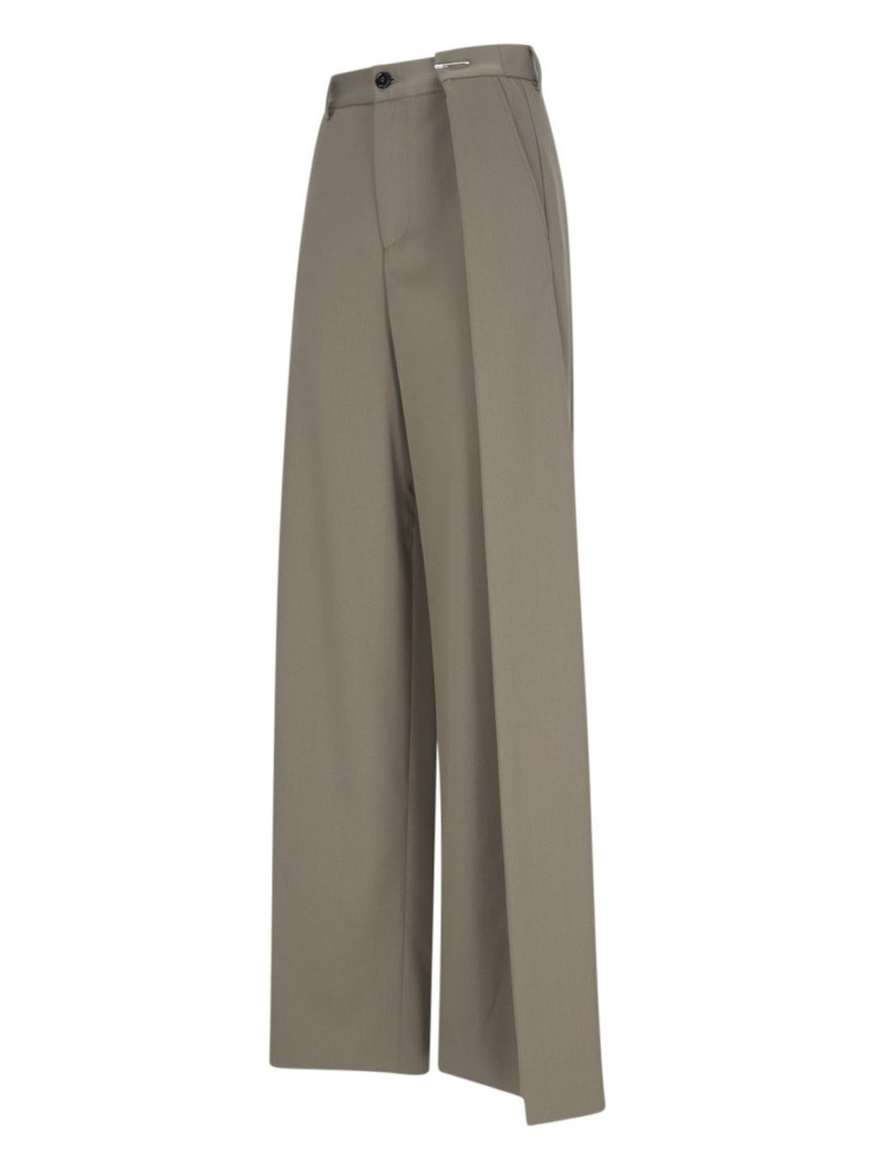 Maison Margiela Pleated Palazzo Pants – Green Groen