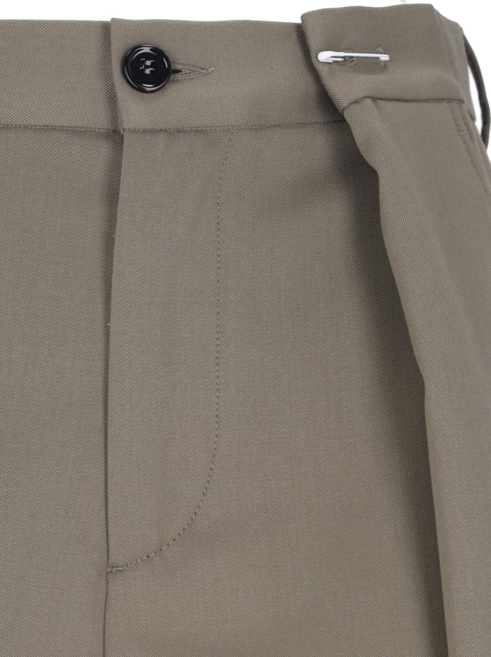 Maison Margiela Pleated Palazzo Pants – Green Groen