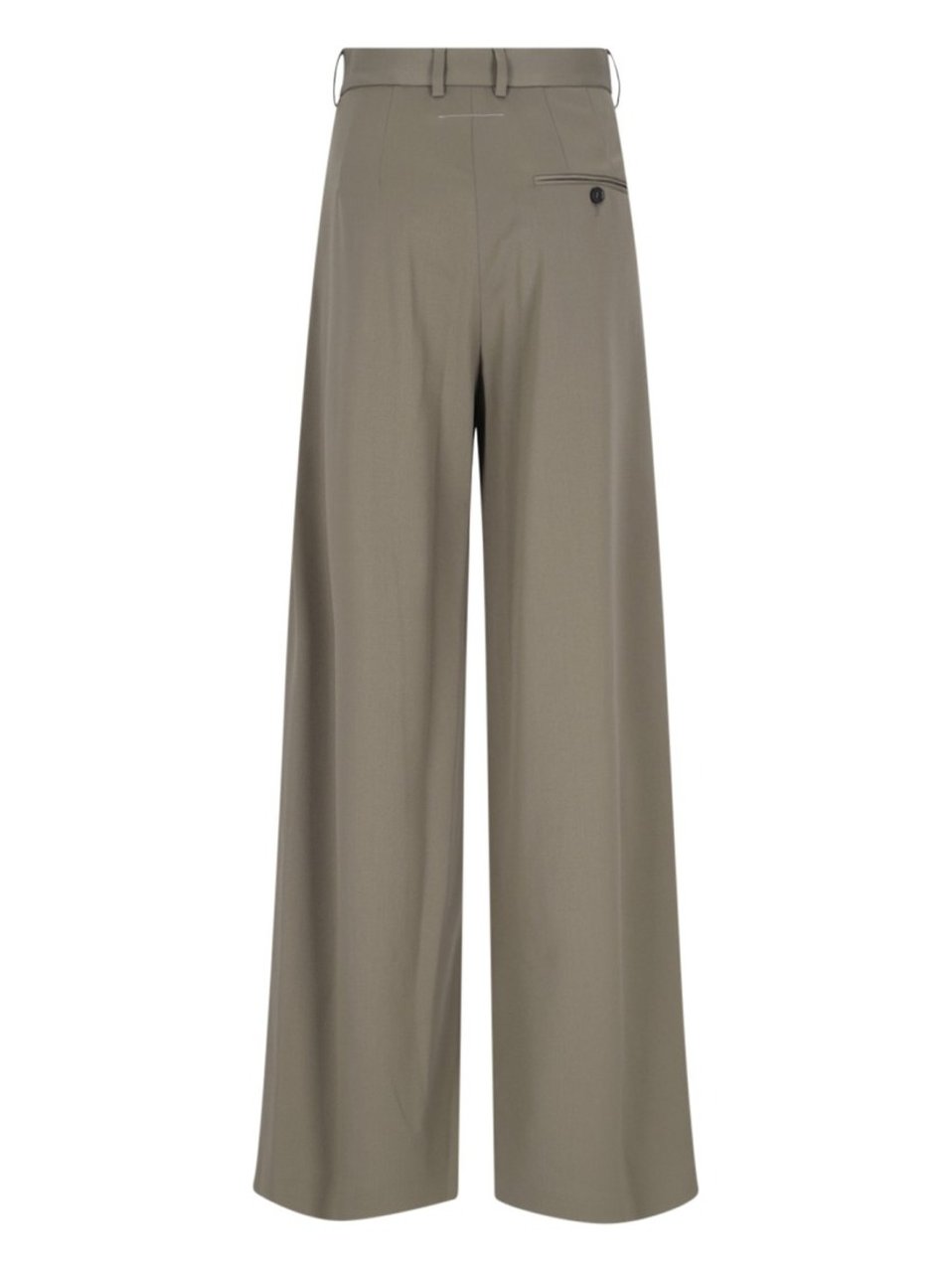 Maison Margiela Pleated Palazzo Pants – Green Groen