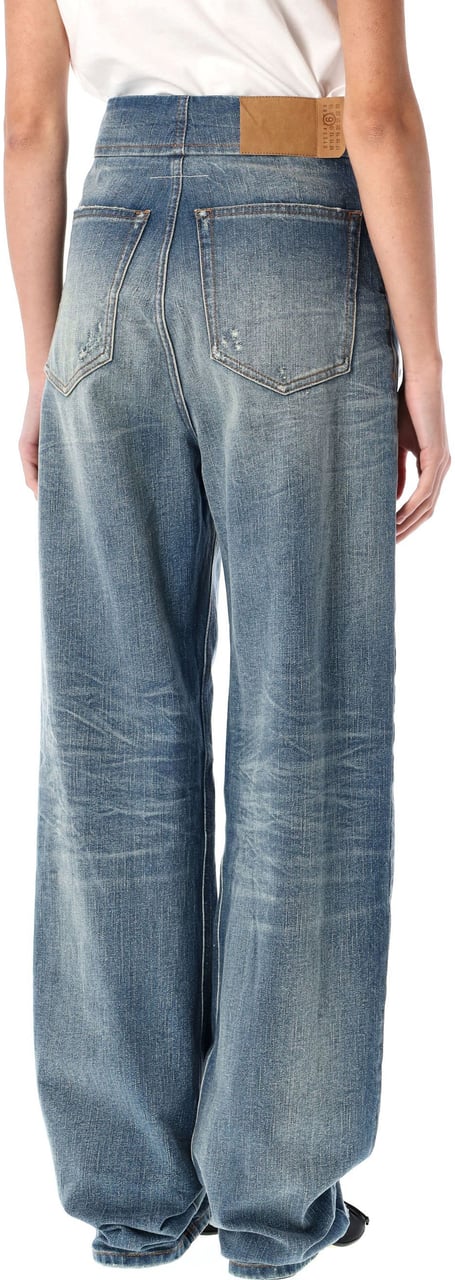 Maison Margiela Rhianna Denim Blue Denim Blauw