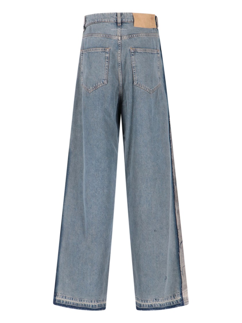 Maison Margiela Wide Jeans – Light Blue Grijs