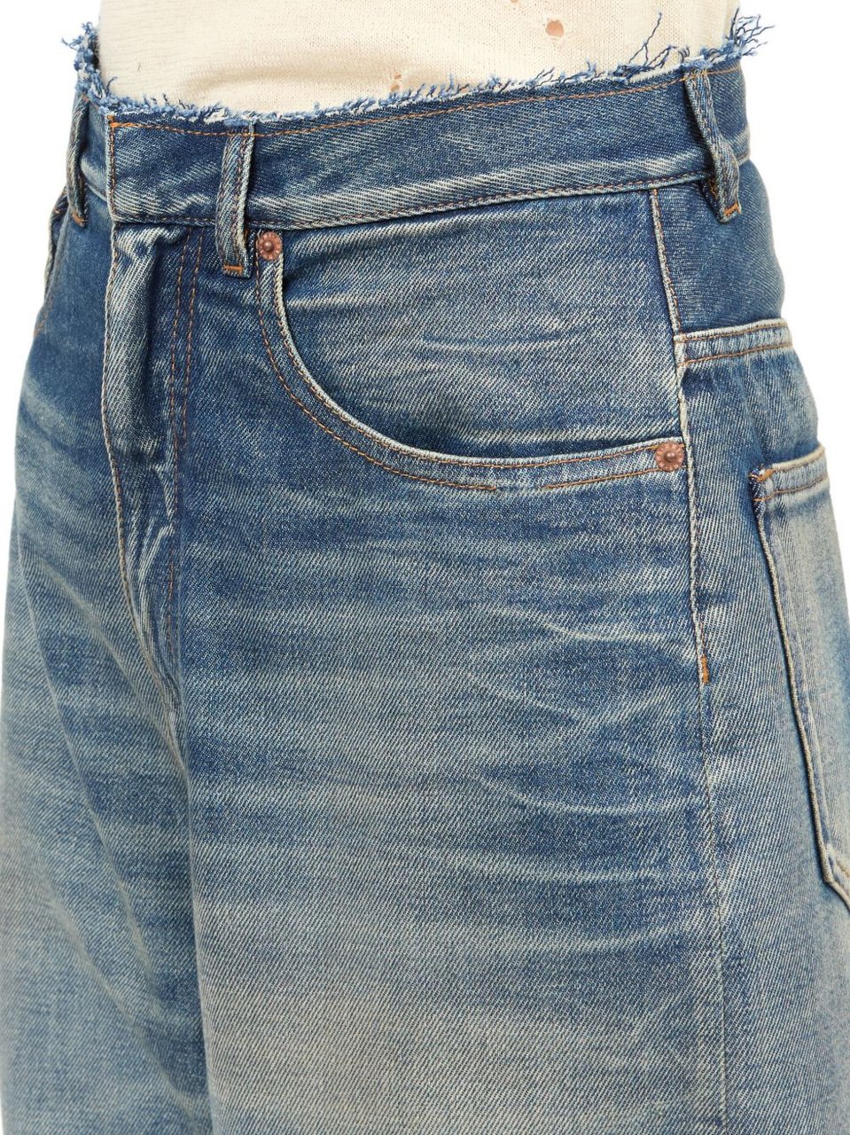 Maison Margiela Mm6 Maison Margiela Jeans Blu Blauw