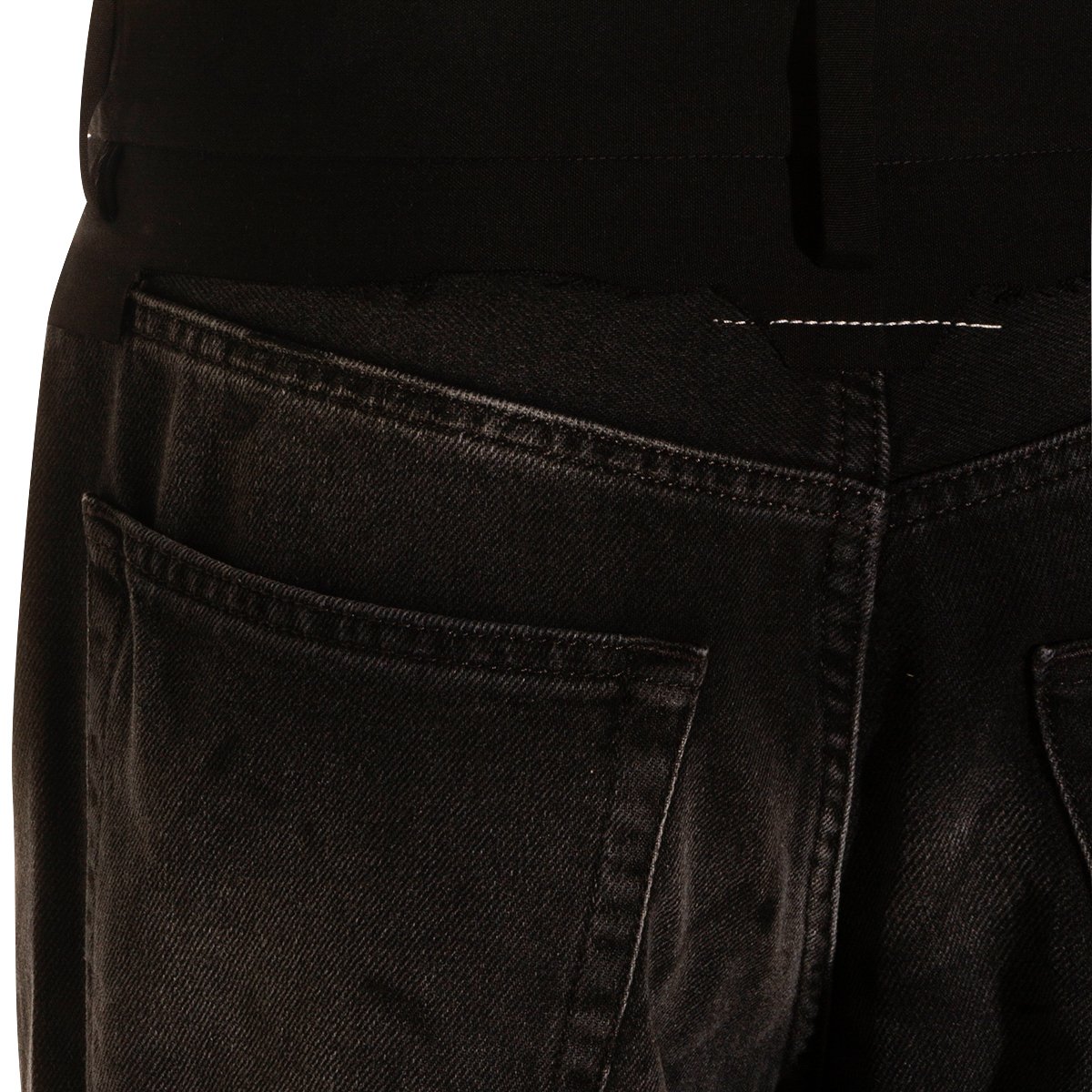 Maison Margiela Black Cotton Jeans Zwart