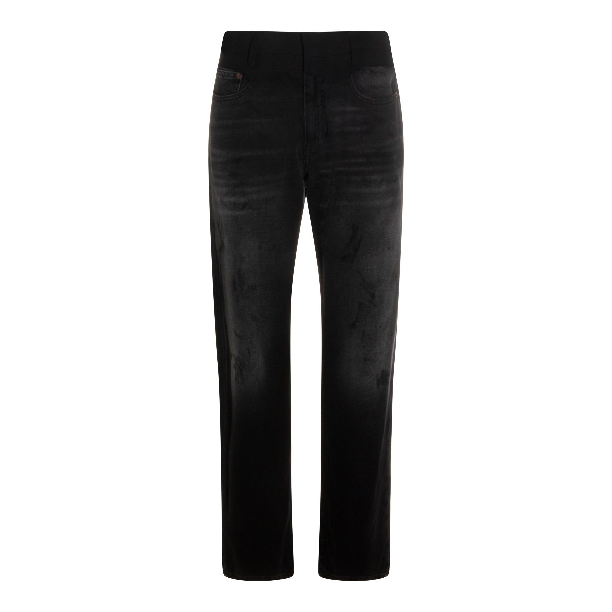 Maison Margiela Black Cotton Jeans Zwart