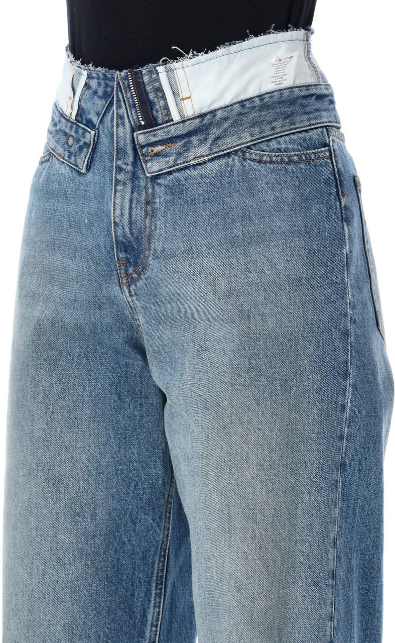 Maison Margiela Twisted Waist Denim Blu Blauw