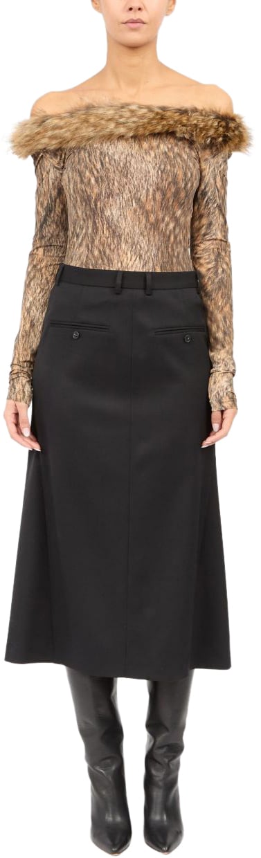 Maison Margiela Mm6 Maison Margiela Gonne Nero Zwart