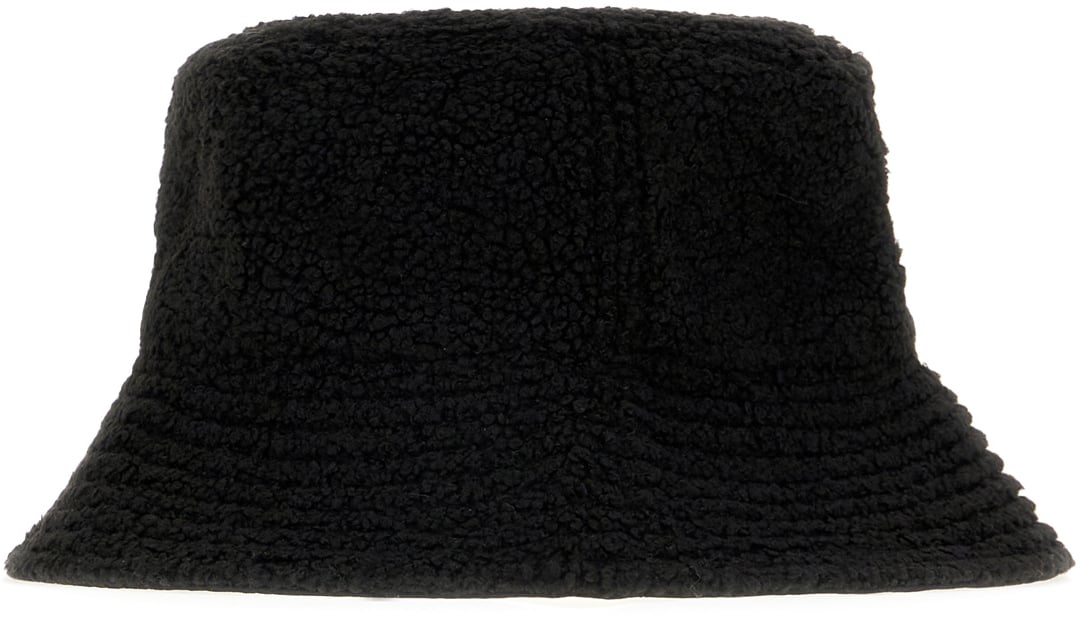 Maison Margiela Mm6 Black polyester hat Zwart
