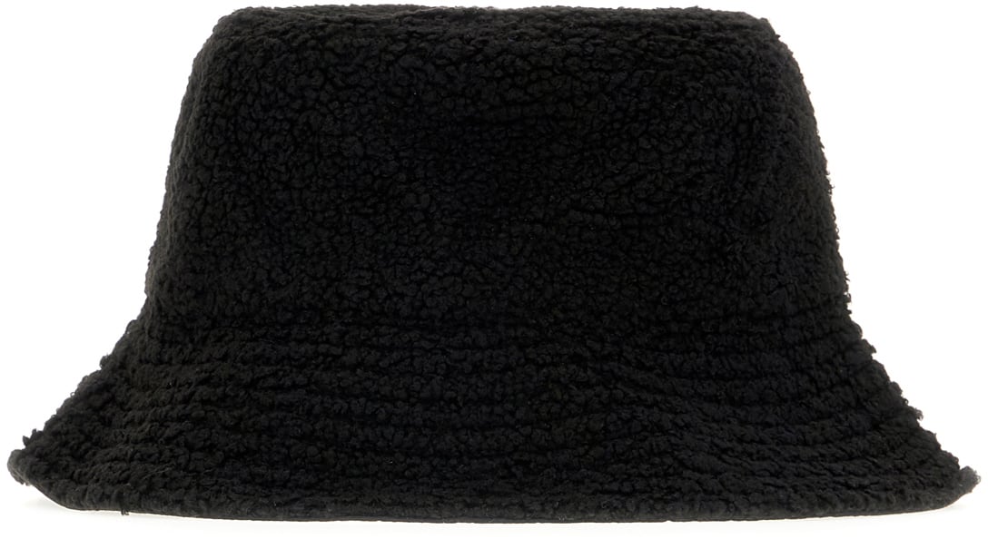 Maison Margiela Mm6 Black polyester hat Zwart
