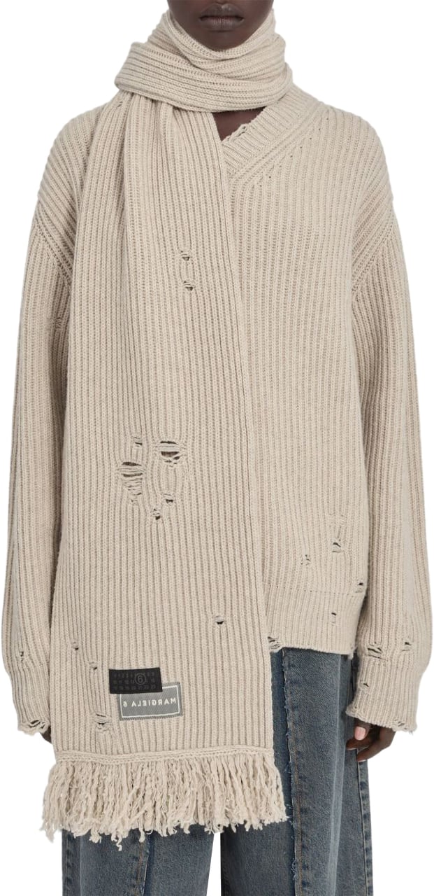 Maison Margiela Scarfs Beige Beige