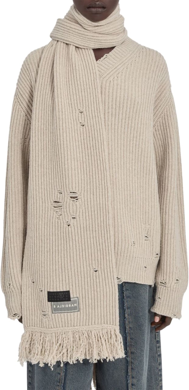 Maison Margiela Scarfs Beige Beige
