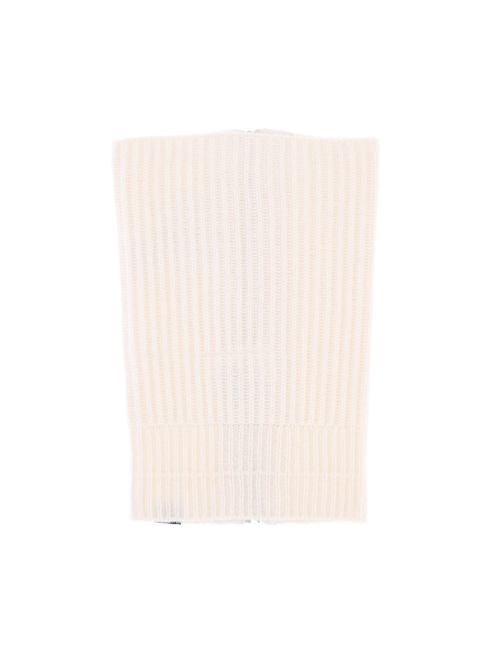 Maison Margiela Cream Zip Wool-Blend Scarf Neutraal