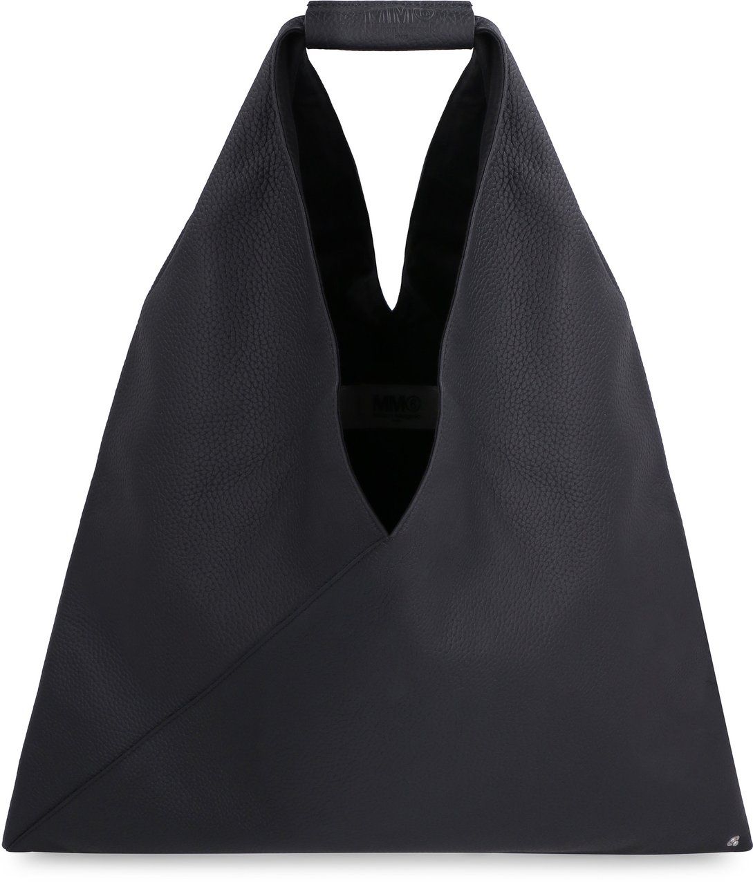 Maison Margiela Japanese pebbled leather tote Zwart