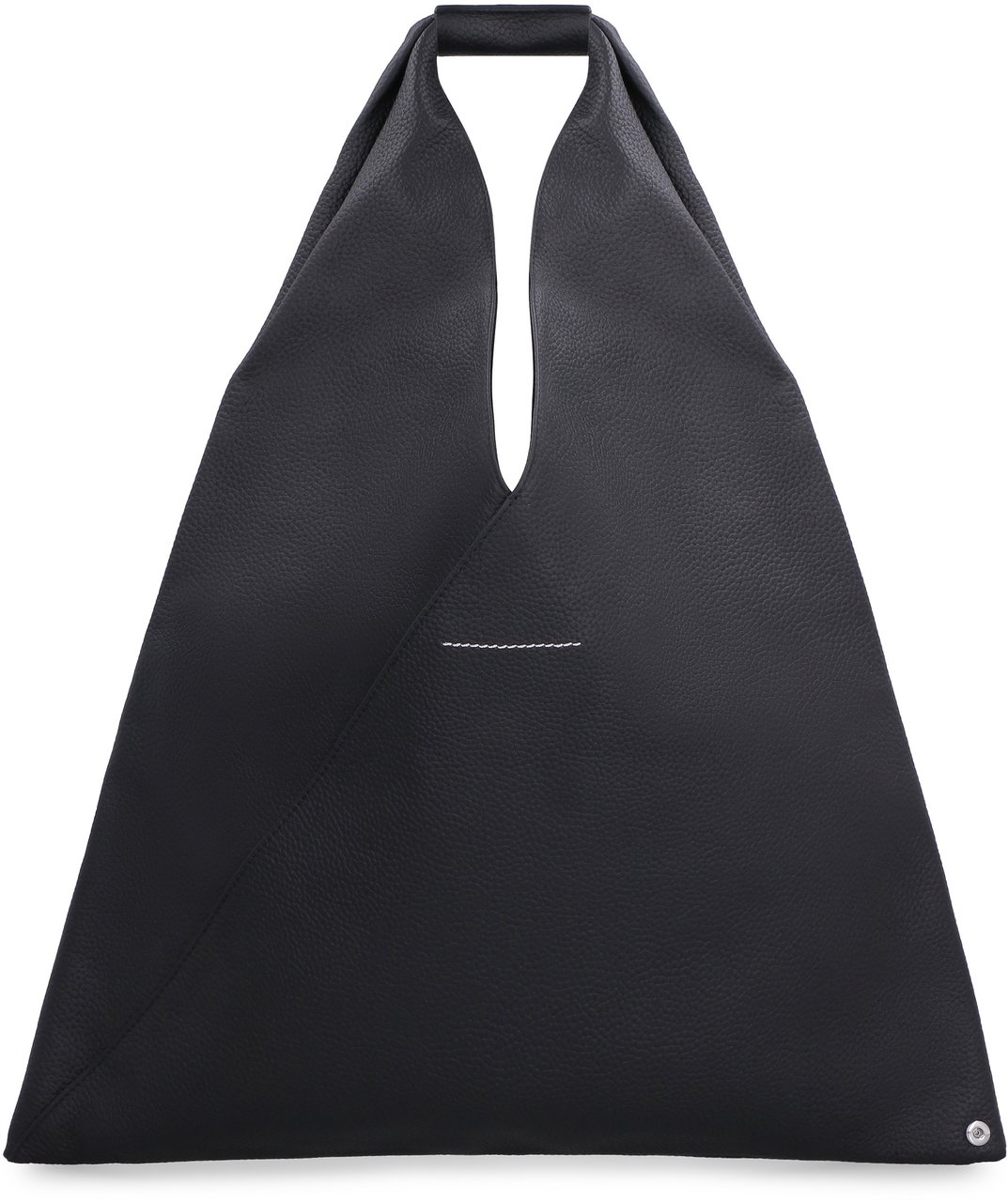 Maison Margiela Japanese pebbled leather tote Zwart
